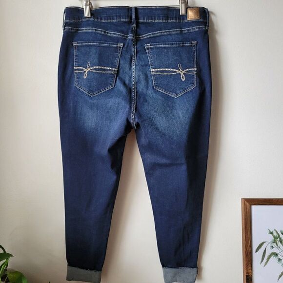 EUC DENIZEN FROM LEVIS HI RISE CUFFED JEGGING CROP SIZE 33 WAIST / 12 - Picture 6 of 16